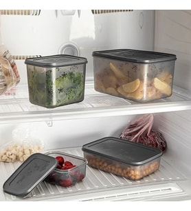 No Frost Silikon Yumuşak Kapalı Saklama Kabı Dondurucu ve Buzluk Saklama Kabı 1500ml, Kapaklı No Frost Saklama Kabı 1500Ml, Derin Dondurucu Saklama Kabı 1500Ml