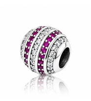 Nur Silver Mor Taşlı Gümüş Charm NUR-BL01775