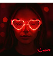 Kırmızı Led Işıklı Kalp Gözlük - 3 Modlu Parti & Glow Gözlüğü