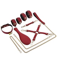 LilituShop Fetiş Fantezi Serisi 6 Parça Mükemmel Kırmızı Set