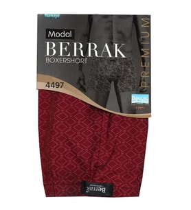 Erkek Likralı Beli İnce Lastikli Modal Boxer Berrak-4497