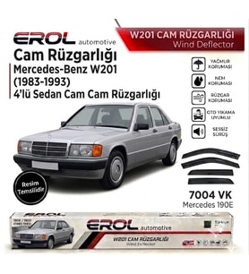 MERCEDES 190E, 190D, W201 KASA (1983-1993) 4'LÜ CAM RÜZGARLIĞI