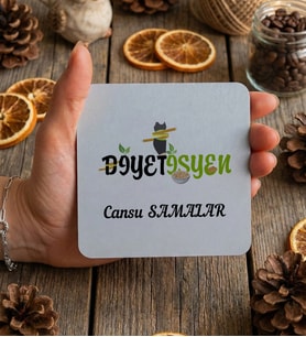 Kişiye Özel Diyetisyen Bardak Altlığı Tıp Bayramı Hediyesi (Beyaz)