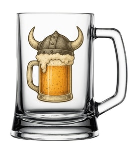 baskılı bira bardağı (Beyaz)
