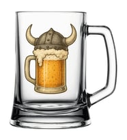 baskılı bira bardağı (Beyaz)