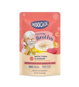 Moochie Parça Ton Balıklı Karidesli Tahılsız Kedi Çorbası 40gr