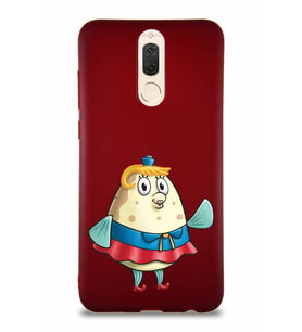 Huawei Mate 10 Lite Soft Premier Kapak Bayan Puff Tasarımlı Silikon Kılıf - Mürdüm (Şeffaf)