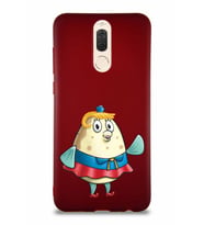 Huawei Mate 10 Lite Soft Premier Kapak Bayan Puff Tasarımlı Silikon Kılıf - Mürdüm (Şeffaf)