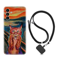 Samsung A23 A31 A32 A50 A51 A52 A53 A70 Kılıf Boyun Askılı Silikon Tablo Cat 1788