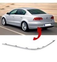 Vw Passat B7 Sol Arka Tampon Nikelajı 2011-2015 3Ae807459