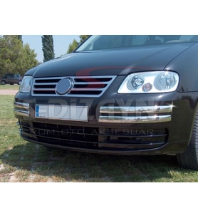 VW Caddy Krom Ön Tampon Kaşı 4 Prç. 2004-2010
