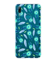 PrintiFy Huawei P Smart 2019 ile Uyumlu 1mm Slim Fit Nazar Boncuğu 3 Baskılı Şeffaf  Kılıf