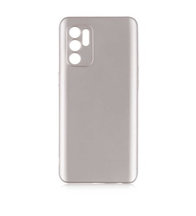 Oppo Reno 6 4G Uyumlu Kılıf Zore Premier Silikon Kapak (Gold)