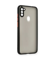 Samsung Galaxy A11 Kılıf Montreal Silikon Kapak - Siyah