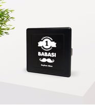 BK Gift Kişiye Özel Dünyanın 1 Numaralı Babası Tasarımlı Siyah Metal Sigara Tabakası-1