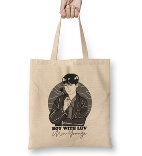 Bts Min Yoongi Bez Çanta Uzun Saplı