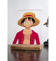 Monkey D. Luffy Ev One Piece Severlere Masa Dekoratif Ahşap Obje