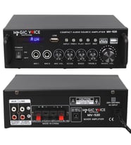 Magicvoice MV-520 15 Watt Usb Sd Bluetooth 1 Mikrofonlu Girişli Trafosuz Anfi Okul Cami Mağaza Tipi Amfi