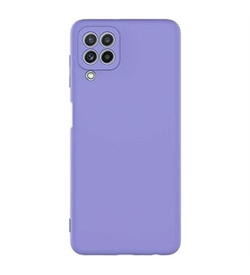 Coverzone Samsung Galaxy M22 ?le Uyumlu K?l?f Z-Mara Lansman Vieri Tam Koruma Arka Kapak Kamera Koruma �?k?nt?l? P�r�zs�z Y�zey Lila