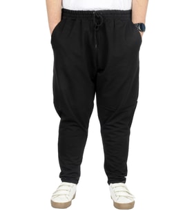 Mode XL Büyük Beden Eşofman Altı DarPaça Stripe 22509 Siyah