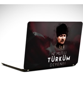 Atatürk Ne Mutlu Türküm Diyene Laptop Sticker 14 inch (35X26CM)
