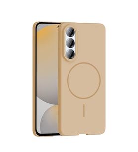 Galaxy S25 Edge Kılıf M-safe Şarj Özellikli Ruby Sert Kılıf (Gold)