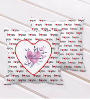 BK Gift Kişiye Özel Sevgililer Günü I Love You Kalp Desenli Dekoratif Kırlent Yastık-22 (Beyaz)