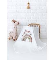 Pia Baby Premium %100 Pamuk Çift Kat Penye Bebek Battaniyesi 80x80 cm 5079-11 (Krem)