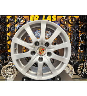 4 Adet PORSCHE ORIJINAL 7.5*17 5*130 ET53 71.6 SILVER JANT REVİZE EDİLMİŞ (Takım)