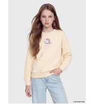 LC WAIKIKI Ekru Hello Kitty Baskılı Kız Çocuk Sweatshirt