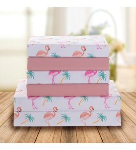 Ultra Yumuşak Çift Fırçalı 6 Parça Mikrofiber Çarşaf Seti Güzel Tropikal Desenler ve Canlı Düz Renkler, Lüks, Dört Mevsim Yatak Çarşafı Seti - Flamingo, Queen
