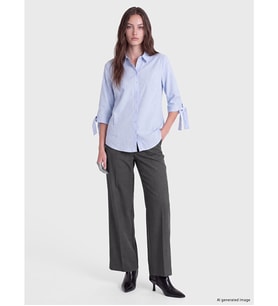 LCW Modest Gri Beli Lastikli Kadın Pantolon