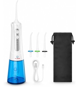 YXY-801 Şarjlı Ağız Duşu ve Oral İrrigatör, 300 ml Su Haznesi, 4 Modlu Diş Arası Temizleme Cihazı, IPX7 Su Geçirmez, 4 Başlık, USB Şarjlı, Taşınabilir