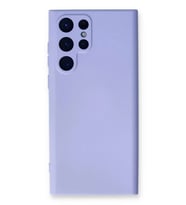 Galaxy S23 Ultra Kılıf Nano içi Kadife Silikon - Lila