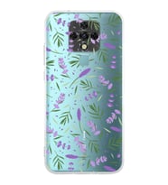 PrintiFy Tecno Camon 16 ile Uyumlu 1mm Slim Fit Water Color 3 Baskılı Şeffaf  Kılıf
