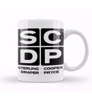Sterling Cooper Draper Pryce Mad Men inspired Kupa Bardak Porselen