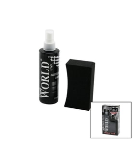 SHINE WORLD CAR LASTİK - TAMPON PARLATICI SPREY SETİ PLASTİK ŞİŞE 250ML ± %10 PARLATMA SÜNGERİ (5343)