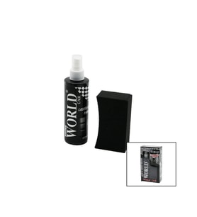 SHINE WORLD CAR  LASTİK - TAMPON  PARLATICI SPREY SETİ  PLASTİK ŞİŞE   250ML ± %10 PARLATMA SÜNGERİ (5343)