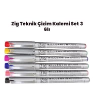 Zig Teknik Çizim Kalem Set 3 6lı 0,1mm