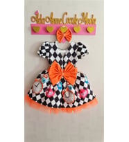 Kız Çocuk Alice Harikalar Diyarında (Alice In Wonderland) Kabarık Elbise