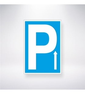 P Yukarı Ok 21x28 Arkası Yapışkanlı Levha