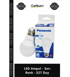 Özel Üretim Tasarruflu Kaliteli Yüksek Performanslı Ekonomik Verimli LED Ampul Sarı Renk E27 Duy