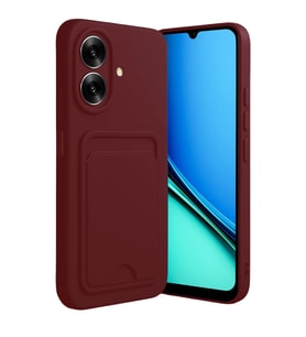 Realme Note 60 Kelvin Kartvizitli Silikon - Bordo