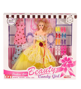 207 Ayakkabı Setli Candy Girl Bebek-Efe Toys