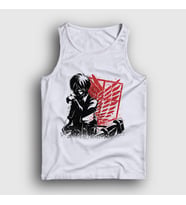 Presmono Unisex Beyaz Bite Anime Attack On Titan Atlet 123329tt