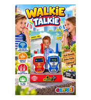 Dickie Walkie Talkie Fun 2'li Oyuncak Telsiz Seti 2.4 GHz 100 Metre Menzil Siyah Kırmızı