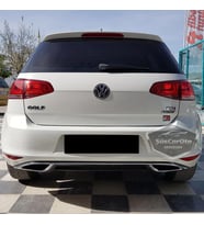 Vw Golf 7 Uyumlu Araca Özel Parlak Siyah OEM Arka Difüzör Tırnaklı Krom Egzoz Arka Tampon Eki İthal