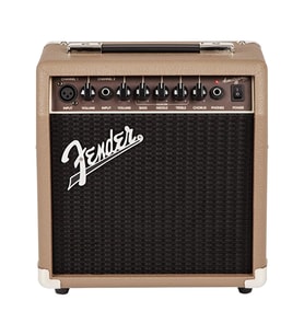 Fender 2313706900 Acoustasonic 15 Akustik Gitar Amfisi 15 Watt Güç Mikrofon Girişi ve Chorus Efekti ile Taşınabilir Çözüm