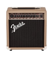 Fender 2313706900 Acoustasonic 15 Akustik Gitar Amfisi 15 Watt Güç Mikrofon Girişi ve Chorus Efekti ile Taşınabilir Çözüm