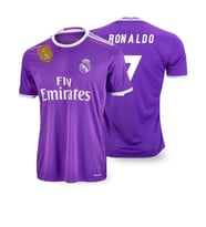 Real Madrid Ronaldo 2017 Cardiff Mor Kısa Kollu Yetişkin Futbol Forması